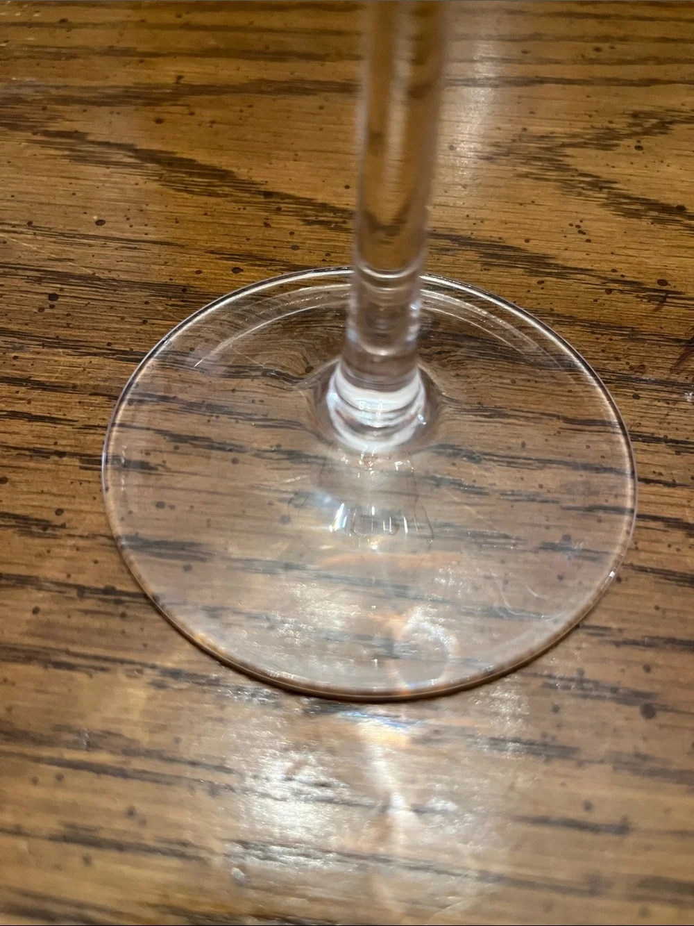 Pink Bow Coupe Cocktail Glasses - Clear Stemware (Set of 2)